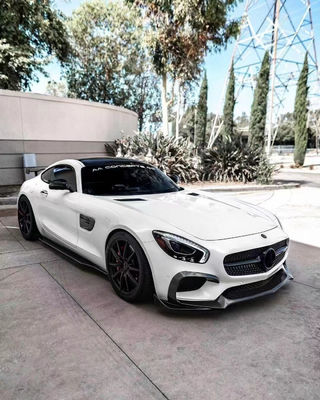 Für Mercedes AMG GT Kohlenstofffaser-Karosserie-Kit AMG GT Kohlenstofffaser Front Lippendiffuser Spoiler