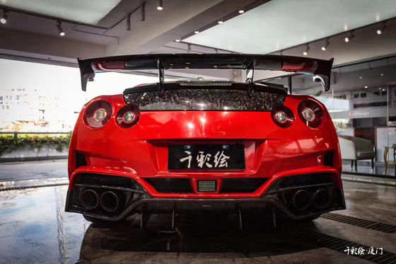 Für Nissan GTR Body Kit GTR R35 Upgrades die VARIS-Style Carbon Fiber Front und Heck Stoßfänger Spoiler Body Kit