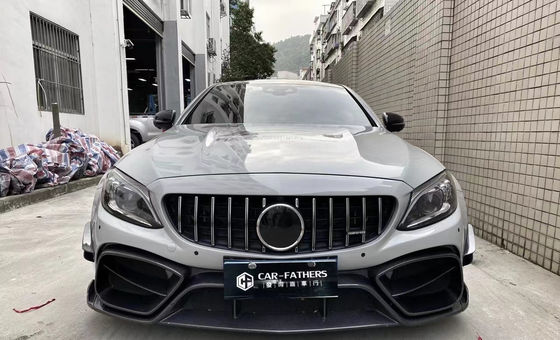 Neues Produkt für Mercedes W205 AMG C63 Coupé Karosserie-Kit C63 Coupé Upgraded IMP Stil Vorderstoßfänger