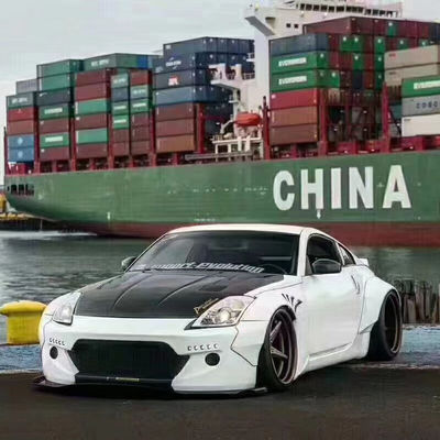 350Z Nissan Body Kit Harzfaser Stoßfänger Rücken Diffusor Auto Front Spoiler Seitenrock