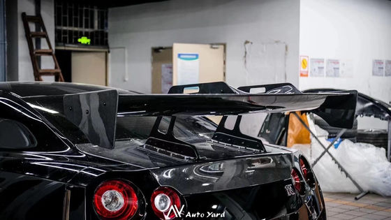 Silberner GTR Nissan Body Kit LB Style Spoiler Auto Entenschwanz Flossen Körper Kit Spoiler