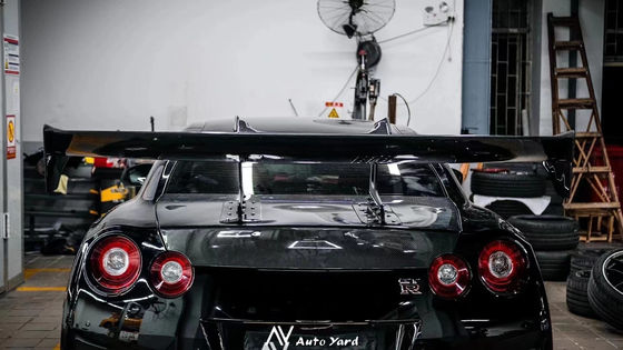 Silberner GTR Nissan Body Kit LB Style Spoiler Auto Entenschwanz Flossen Körper Kit Spoiler