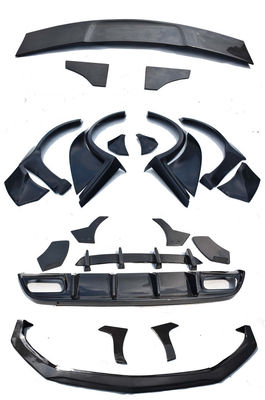 Für Mercedes AMG A45 Kohlenstofffaser-Karosserie-Kit A45 Upgraded Top Style Front Schaufel Diffuser Spoiler Breitkörper-Kit