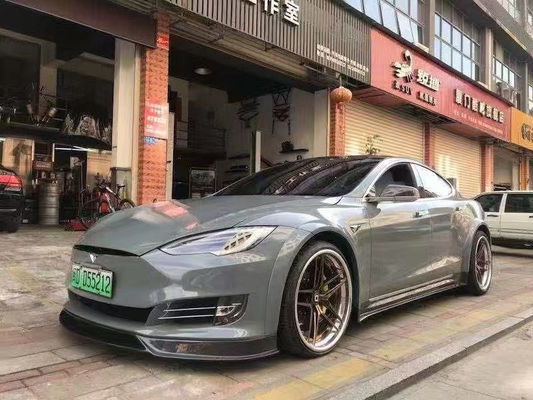 Verkauf von Modell S Kohlenstofffaser-Körper-Kit für Modell S Breitkörperki Kohlenstofffaser Front Schaufel Rücken Diffusor Spoiler