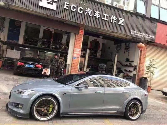 Verkauf von Modell S Kohlenstofffaser-Körper-Kit für Modell S Breitkörperki Kohlenstofffaser Front Schaufel Rücken Diffusor Spoiler