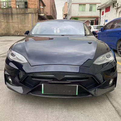 Verkauf Model S Body Kit Carbonfaser Front und Rücken Stoßfänger Seitenröcke Spoiler für Tesla Model S
