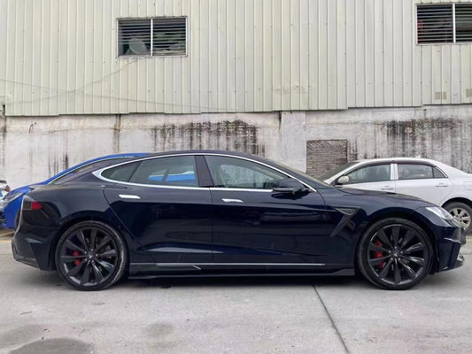 Verkauf Model S Body Kit Carbonfaser Front und Rücken Stoßfänger Seitenröcke Spoiler für Tesla Model S