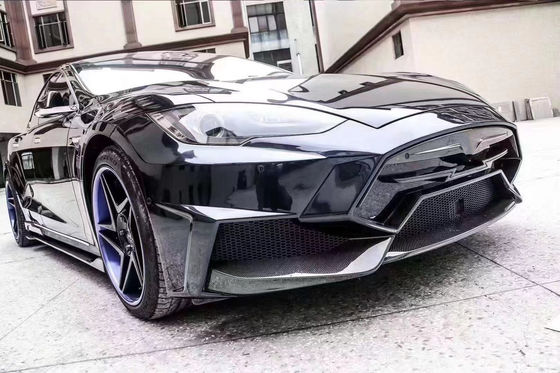 Verkauf Model S Body Kit Carbonfaser Front und Rücken Stoßfänger Seitenröcke Spoiler für Tesla Model S