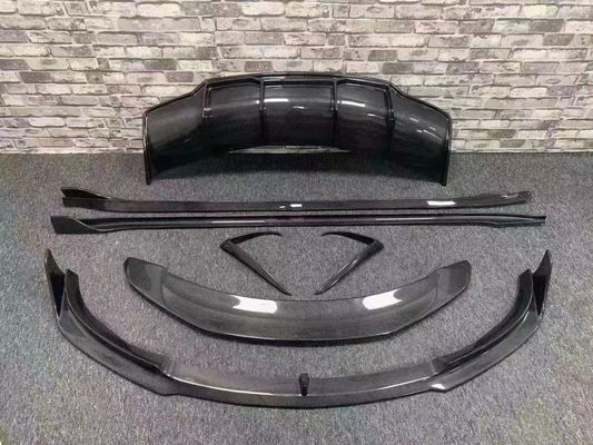 Hochwertige Kohlenstofffaser MODEL 3 Kohlenstofffaser Körper-Kit für MODEL 3 Vorder Schaufel Hinter Diffusor Spoiler Seitenrock