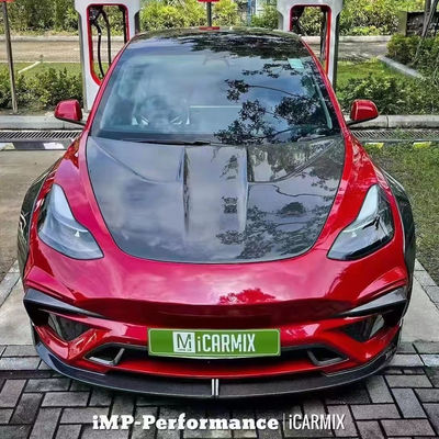 Neues Produkt Modell 3 Breite Bodyki für das Tesla Modell 3 Body Kit Upgrade IMP Stil Vorder- und Rückstoßfänger Spoiler