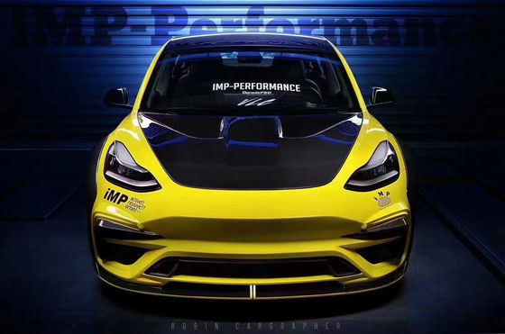 Neues Produkt Modell 3 Breite Bodyki für das Tesla Modell 3 Body Kit Upgrade IMP Stil Vorder- und Rückstoßfänger Spoiler