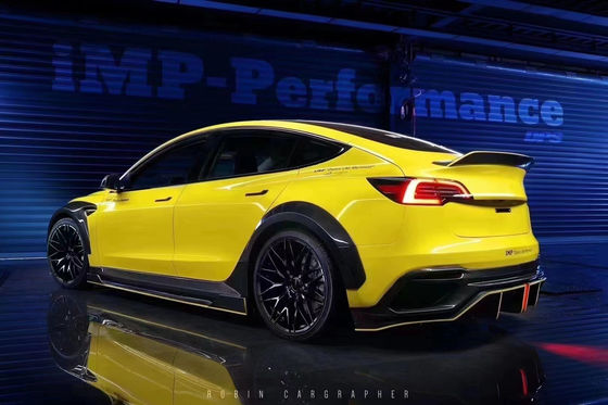 Neues Produkt Modell 3 Breite Bodyki für das Tesla Modell 3 Body Kit Upgrade IMP Stil Vorder- und Rückstoßfänger Spoiler
