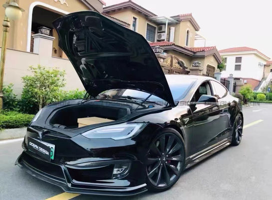 Für Tesla Modell S Body Kit Modell S Upgraded PD-Stil Front und Heck Stoßfänger Spoiler Body Kits