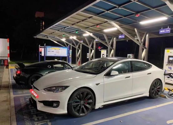 Für Tesla Modell S Body Kit Modell S Upgraded PD-Stil Front und Heck Stoßfänger Spoiler Body Kits