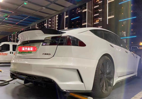 Für Tesla Modell S Body Kit Modell S Upgraded PD-Stil Front und Heck Stoßfänger Spoiler Body Kits