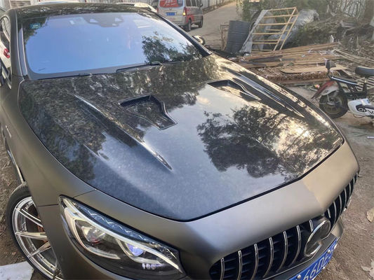 Für Benz W217 S-Klasse Coupe Kohlenstofffaser Abdeckung Cursory W217 Upgraded MSY Style Maschinenabdeckung