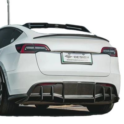 Autoteile für Tesla MODEL Y Kohlenstofffaserkörper-Kit MODEL Y Upgraded MIW-Stil Kohlenstofffaser Front Schaufel Diffuser Spoilerbody Kit