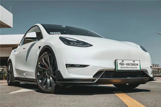 Autoteile für Tesla MODEL Y Kohlenstofffaserkörper-Kit MODEL Y Upgraded MIW-Stil Kohlenstofffaser Front Schaufel Diffuser Spoilerbody Kit