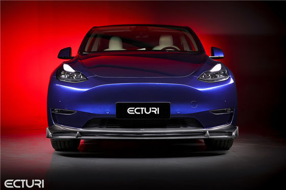 Autoteile Kohlenstofffaserkörper für Tesla MODEL Y MODEL Y Upgraded Ecturi Style Vorder Schaufel Diffuser Spoiler Body Kit
