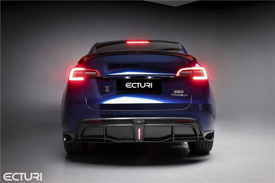 Autoteile Kohlenstofffaserkörper für Tesla MODEL Y MODEL Y Upgraded Ecturi Style Vorder Schaufel Diffuser Spoiler Body Kit