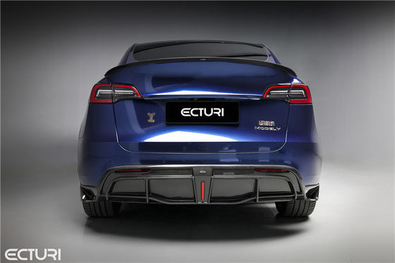 Autoteile Kohlenstofffaserkörper für Tesla MODEL Y MODEL Y Upgraded Ecturi Style Vorder Schaufel Diffuser Spoiler Body Kit