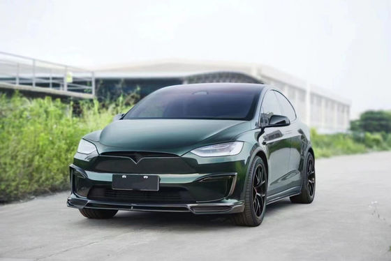 CMST Tesla Model X Body Kit Dunkelgrün Tesla Widebody Kit 2023 Vorderlip Diffuser