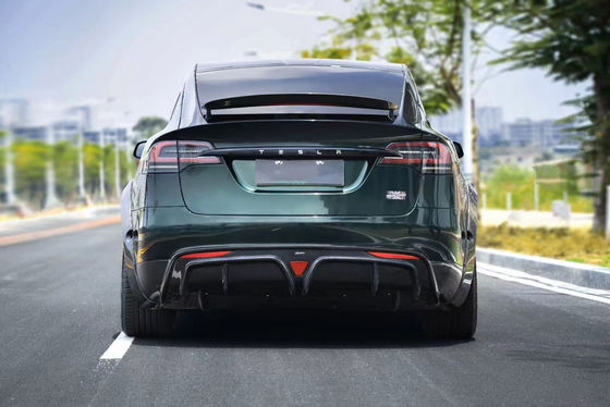 CMST Tesla Model X Body Kit Dunkelgrün Tesla Widebody Kit 2023 Vorderlip Diffuser