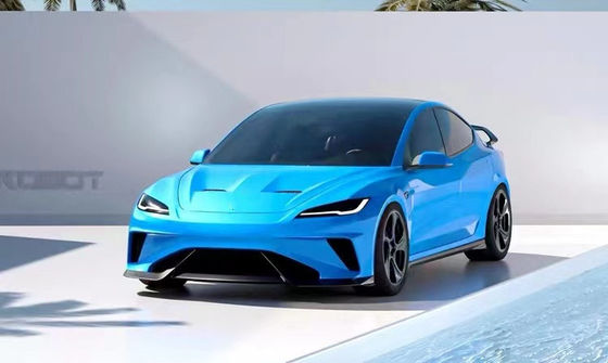 2024 Reparatur Tesla Body Kit Carbon Fiber Modell 3 Spoiler Roboter Stil Vorder und Hinter Stoßfänger