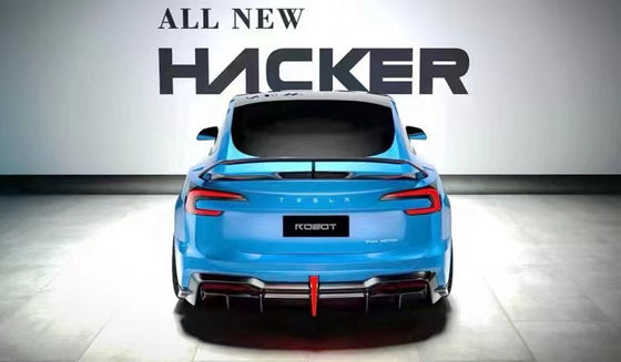 2024 Reparatur Tesla Body Kit Carbon Fiber Modell 3 Spoiler Roboter Stil Vorder und Hinter Stoßfänger