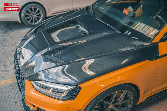 Autoteile für Audi A5 S5 RS5 Kohlenstofffaser Motorhaube A5 S5 RS5 Upgraded Transparent Style Motorhaube