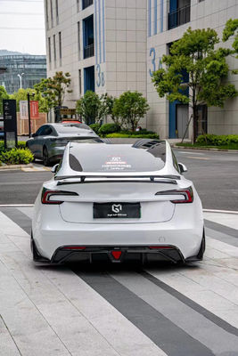 Kohlenstofffaser Tesla Modell 3 Body Kit Neuer Reparatur Tesla Seitenrock Vorder Lippendiffuser