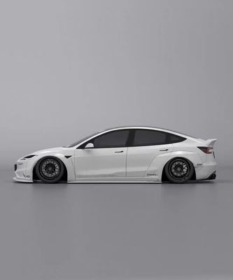 2020- Tesla Body Kit Harzfaser LB Style Tesla Modell 3 Spoiler Vorderlip Diffuser