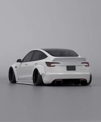 2020- Tesla Body Kit Harzfaser LB Style Tesla Modell 3 Spoiler Vorderlip Diffuser