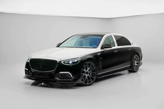 Für Mercedes S-Klasse W223 Maybach Karbonfaserkörper-Kit W223 Maybach Modernisierter MSY-Stil Front Schaufel Diffusor Spoiler