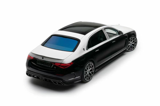 Für Mercedes S-Klasse W223 Maybach Karbonfaserkörper-Kit W223 Maybach Modernisierter MSY-Stil Front Schaufel Diffusor Spoiler