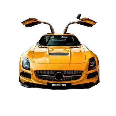 Für Mercedes SLS R197 Kohlenstofffaser-Karosserie-Kit SLS Upgrades Schwarze Serie Stil Vorder- und Rückstoßfänger Spoiler Hood