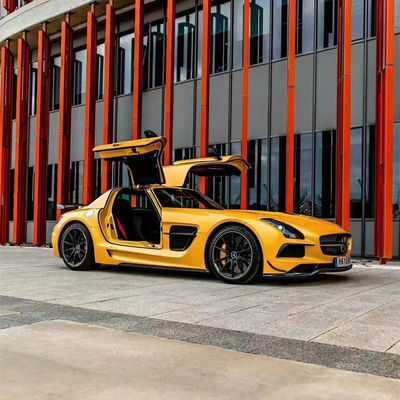 Für Mercedes SLS R197 Kohlenstofffaser-Karosserie-Kit SLS Upgrades Schwarze Serie Stil Vorder- und Rückstoßfänger Spoiler Hood