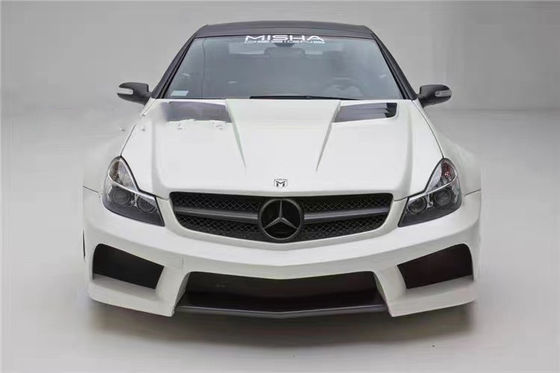 Für Mercedes SL R230 Widebody Kit SL R230 Upgraded Misha Style Vorder- und Rückstoßfänger Spoiler Widebody Kit
