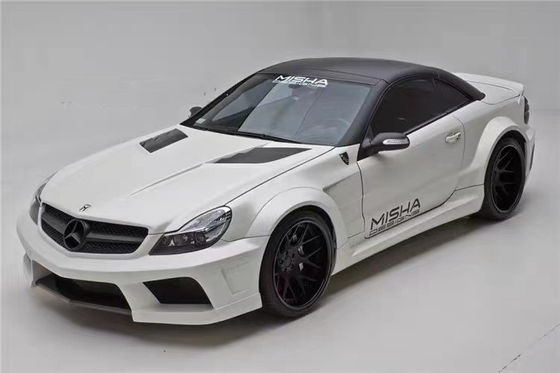 Für Mercedes SL R230 Widebody Kit SL R230 Upgraded Misha Style Vorder- und Rückstoßfänger Spoiler Widebody Kit