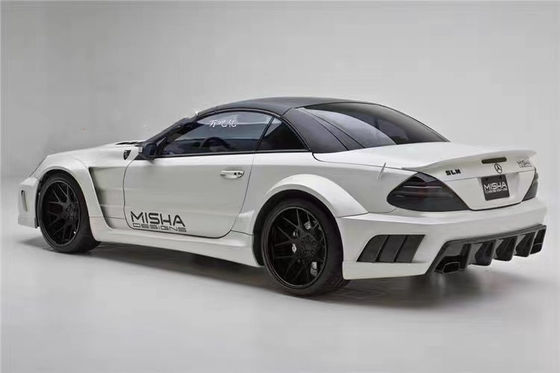 Für Mercedes SL R230 Widebody Kit SL R230 Upgraded Misha Style Vorder- und Rückstoßfänger Spoiler Widebody Kit
