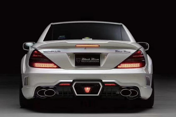 Für Mercedes SL R230 Widebody Kit SL R230 Upgraded WD Style Vorder- und Rückstoßfänger Spoiler Widebody Kit