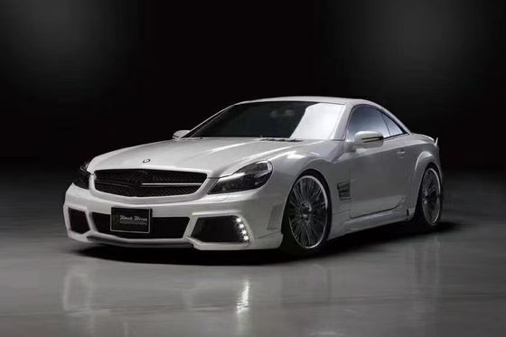 Für Mercedes SL R230 Widebody Kit SL R230 Upgraded WD Style Vorder- und Rückstoßfänger Spoiler Widebody Kit