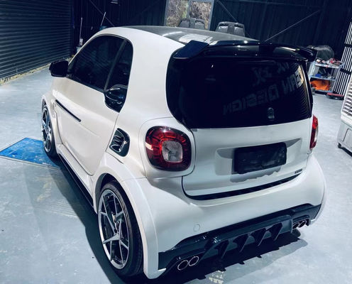 Für Mercedes SMART Kohlenstofffaser-Körper-Kit SMART Upgrades MSY-Stil Kohlenstofffaser Front Lippendiffuser Spoiler Widebody Kit