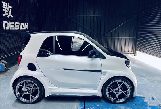 Für Mercedes SMART Kohlenstofffaser-Körper-Kit SMART Upgrades MSY-Stil Kohlenstofffaser Front Lippendiffuser Spoiler Widebody Kit