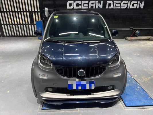 Für Mercedes SMART Kohlenstofffaser-Körper-Kit SMART Upgrades MSY-Stil Kohlenstofffaser Front Lippendiffuser Spoiler Widebody Kit