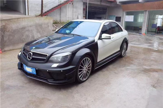 Für Mercedes W204 C63 Body Kit W204 Upgraded Black Series Style Front und Heck Stoßfänger Hood Widebody Kit