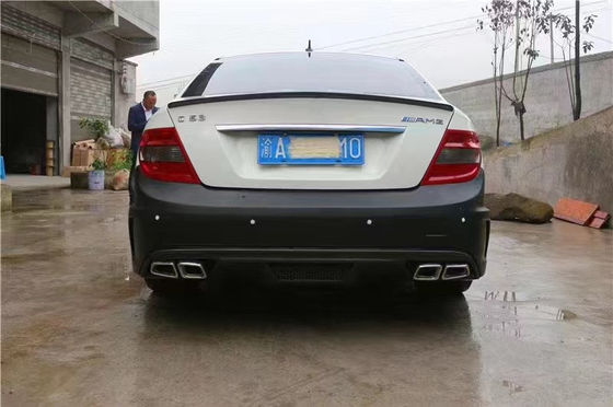 Für Mercedes W204 C63 Body Kit W204 Upgraded Black Series Style Front und Heck Stoßfänger Hood Widebody Kit
