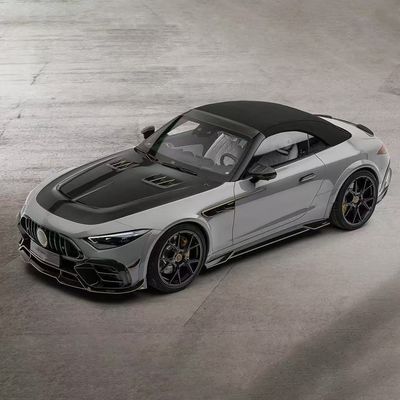 für Mercedes SL63 Carbon Fiber Body Kit SL63 Upgraded MSY Stil Carbon Fiber Vorderlip Diffuser Spoiler Breitkörper-Kit