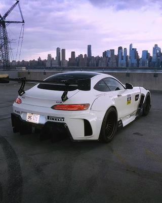 Für Mercedes AMG GT Carbon Fiber Widebody Kit AMG GT Upgraded CBE Style Front Lip Diffuser Spoiler Widebody Kit
