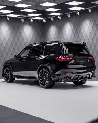 Für Mercedes X167 GLS450 Kohlenstofffaserkörper-Kit GLS Upgrade BS Style Vorderlip Diffuser Spoiler Widebody Kit